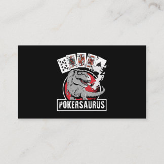 PokerSaurus Casino Poker T Rex Dinosaurus Gokken G Visitekaartje