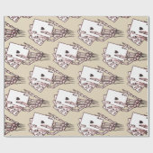 Pokerskelet Cadeaupapier (Vlak)