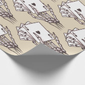 Pokerskelet Cadeaupapier (Hoek)