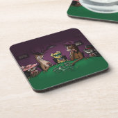 Pokerspeeldieren Bier Onderzetter (Linkerzijde)