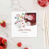 Pokerspeelkaart, casino, Cocktail Paper Napkins Servet (Insitu)