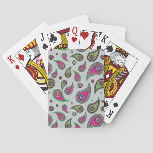 Pokerspeelkaarten Paisley Design Pokerkaarten (Achterkant)