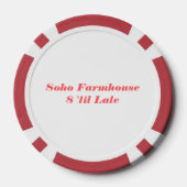 Pokerspel Chip Verlovingsfeest Uitnodiging Favor (Achterkant)