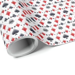 Pokerspel Kaart Thema Cadeaupapier Wrap