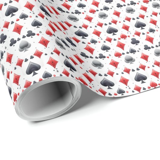 Pokerspel Kaart Thema Cadeaupapier Wrap (Rol Hoek)
