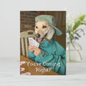 Pokerspel-uitnodiging (Dog) Kaart (Staand voorkant)