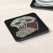 Pokerspeler Bier Onderzetter (Linkerzijde)