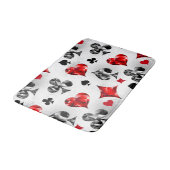 Pokerspeler Gokker Speelkaart Kleuren Las Vegas Badmat (Gekanteld)