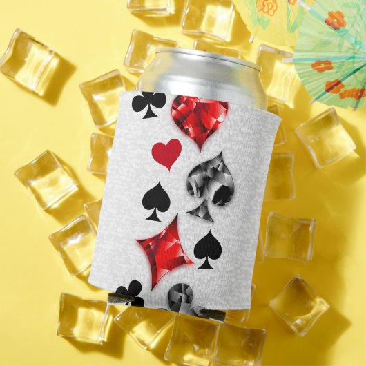 Pokerspeler Gokker Speelkaart Kleuren Las Vegas Blikjeskoeler (Insitu Zomer)