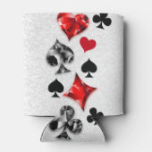 Pokerspeler Gokker Speelkaart Kleuren Las Vegas Blikjeskoeler (Achterkant)