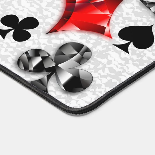 Pokerspeler Gokker Speelkaart Kleuren Las Vegas Bureaumat (Hoek)