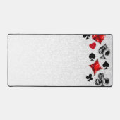 Pokerspeler Gokker Speelkaart Kleuren Las Vegas Bureaumat (Voorkant)