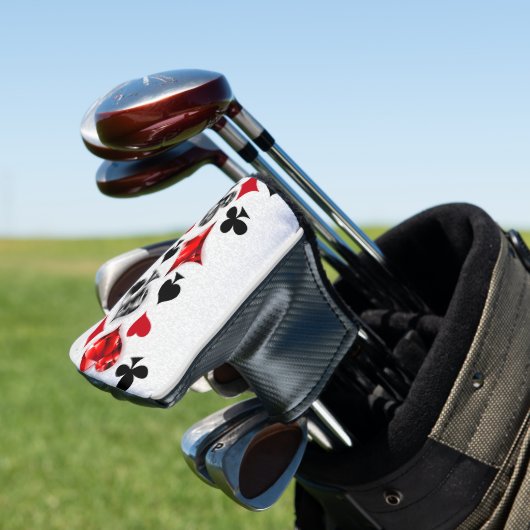 Pokerspeler Gokker Speelkaart Kleuren Las Vegas Golfheadcover (Insitu)