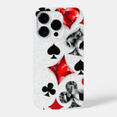 Pokerspeler Gokker Speelkaart Kleuren Las Vegas iPhone Hoesje (Achterkant)