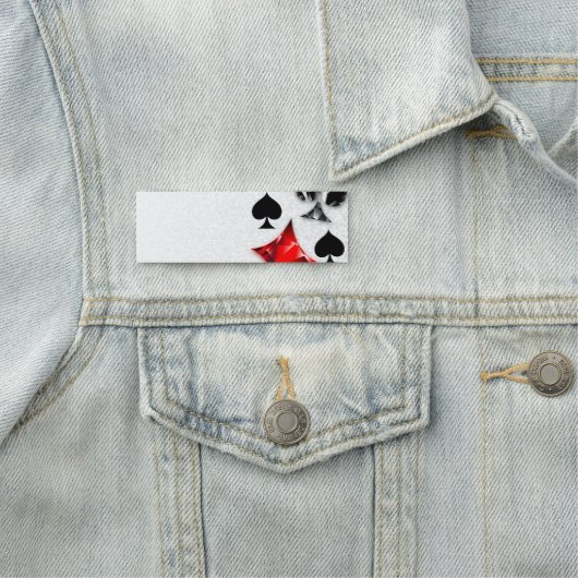 Pokerspeler Gokker Speelkaart Kleuren Las Vegas Naamplaatje (In situ)