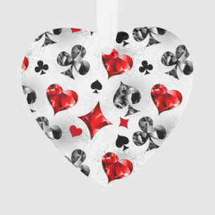 Pokerspeler Gokker Speelkaart Kleuren Las Vegas Ornament