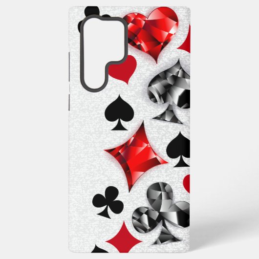 Pokerspeler Gokker Speelkaart Kleuren Las Vegas Samsung Galaxy Hoesje (Achterkant)