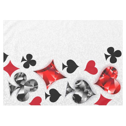 Pokerspeler Gokker Speelkaart Kleuren Las Vegas Tafelkleed (Voorkant (Horizontaal))