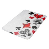 Pokerspeler Gokker Speelkaarten Kleuren Las Vegas Badmat (Gekanteld)