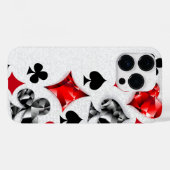 Pokerspeler Gokker Speelkaarten Kleuren Las Vegas Case-Mate iPhone Case (Achterkant (horizontaal))