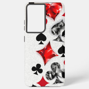 Pokerspeler Gokker Speelkaarten Kleuren Las Vegas Samsung Galaxy Hoesje
