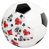 Pokerspeler Gokker Speelkaarten Kleuren Las Vegas Voetbal (Drie kwart)