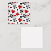 Pokerspeler Gokker Speelkaartsymbolen Las Vegas Informatiekaartje (Voorkant / Achterkant)