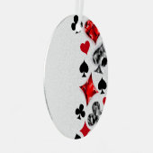 Pokerspeler Gokker Speelkaartsymbolen Las Vegas Metalen Ornament (Voorkant Rechts)