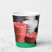 Pokerspeler Papieren Bekers (Achterkant)