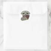 Pokerspeler Ronde Sticker (Tas)
