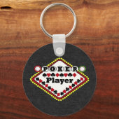 Pokerspeler Sleutelhanger (Voorkant)
