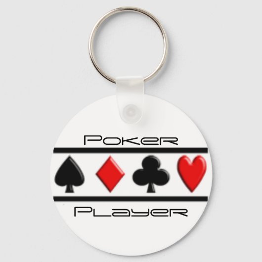 Pokerspeler Sleutelhanger (Voorkant)