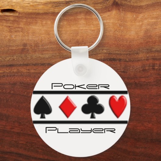 Pokerspeler Sleutelhanger (Voorkant)