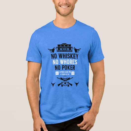  pokerspeler Tri-Blend shirt (Voorkant)