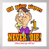 Pokerspelers Poster (Voorkant)