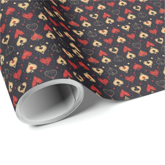 Pokerthema Kaartjes Cadeaupapier (Rol Hoek)