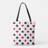 Pokerthema | Thema speelkaart | Gepersonaliseerd Tote Bag (Achterkant)