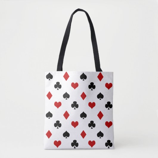 Pokerthema | Thema speelkaart Tote Bag (Voorkant)
