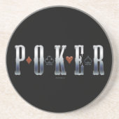 Pokerzandsteen onderzetter (Voorkant)