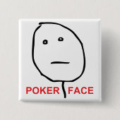 Pokerzijde (tekst) vierkante button 5,1 cm (Voorkant)