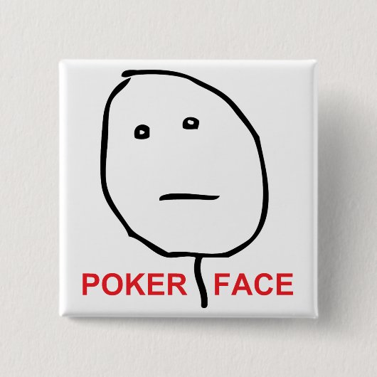 Pokerzijde (tekst) vierkante button 5,1 cm (Voorkant)