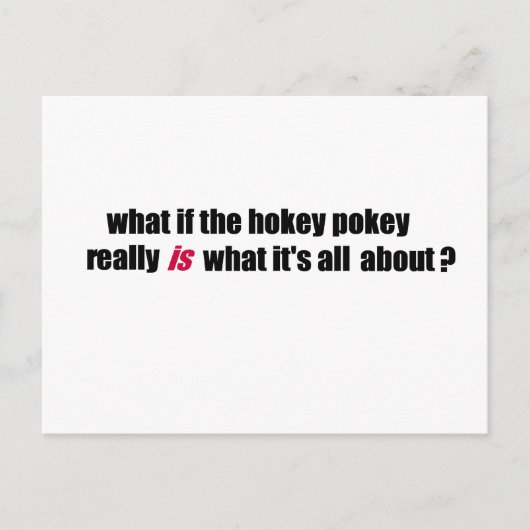 Pokey Hokey Briefkaart (Voorkant)