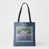 POKEY Turtle on a Log Tote Bag (Voorkant)