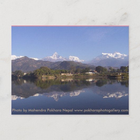 Pokhara Nepal Briefkaart (Voorkant)