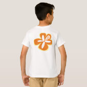 Pokii Hawaiian Floral Aloha Design T-shirt (Achterkant volledig)