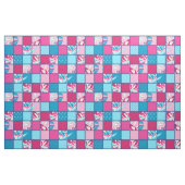 Pokii Hawaiian Floral en Dot Patchwork Stof (Yard (91,4 cm))