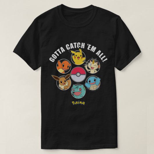 Pokmon Gotta Catch Em All Group T-shirt (Design voorkant)