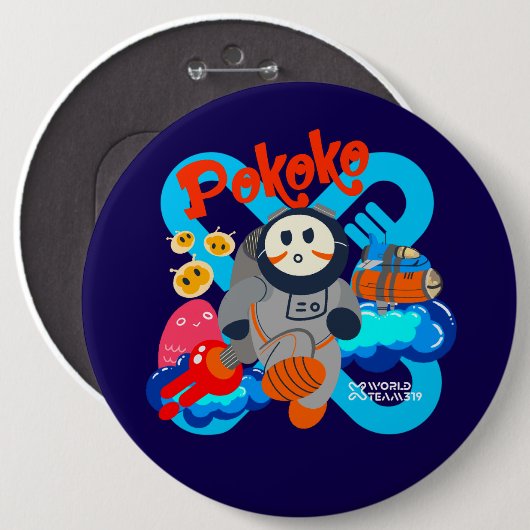 Pokoko Button (Voorkant /achterkant)