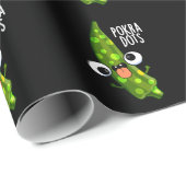Pokra Stippen Funny Okra Pun Dark BG Cadeaupapier (Rol Hoek)