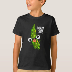 Pokra Stippen Funny Okra Pun Dark BG T-shirt